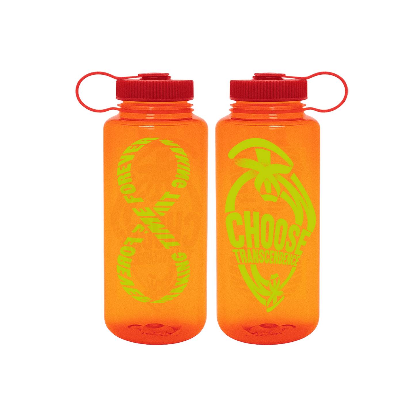 CHOOSE TRANSCENDENCE Nalgene Water Bottle - Orange