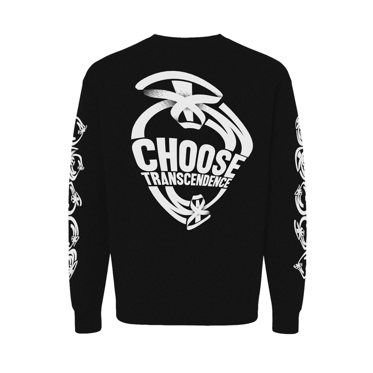 (Limited Time Presale) CHOOSE TRANSCENDENCE Crewneck - Black