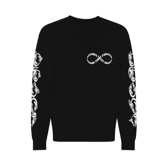 (Limited Time Presale) CHOOSE TRANSCENDENCE Crewneck - Black
