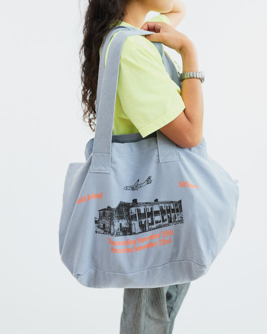 Making Time + All Caps Studio: Mudd Island Tote Bag (Clear Blue)