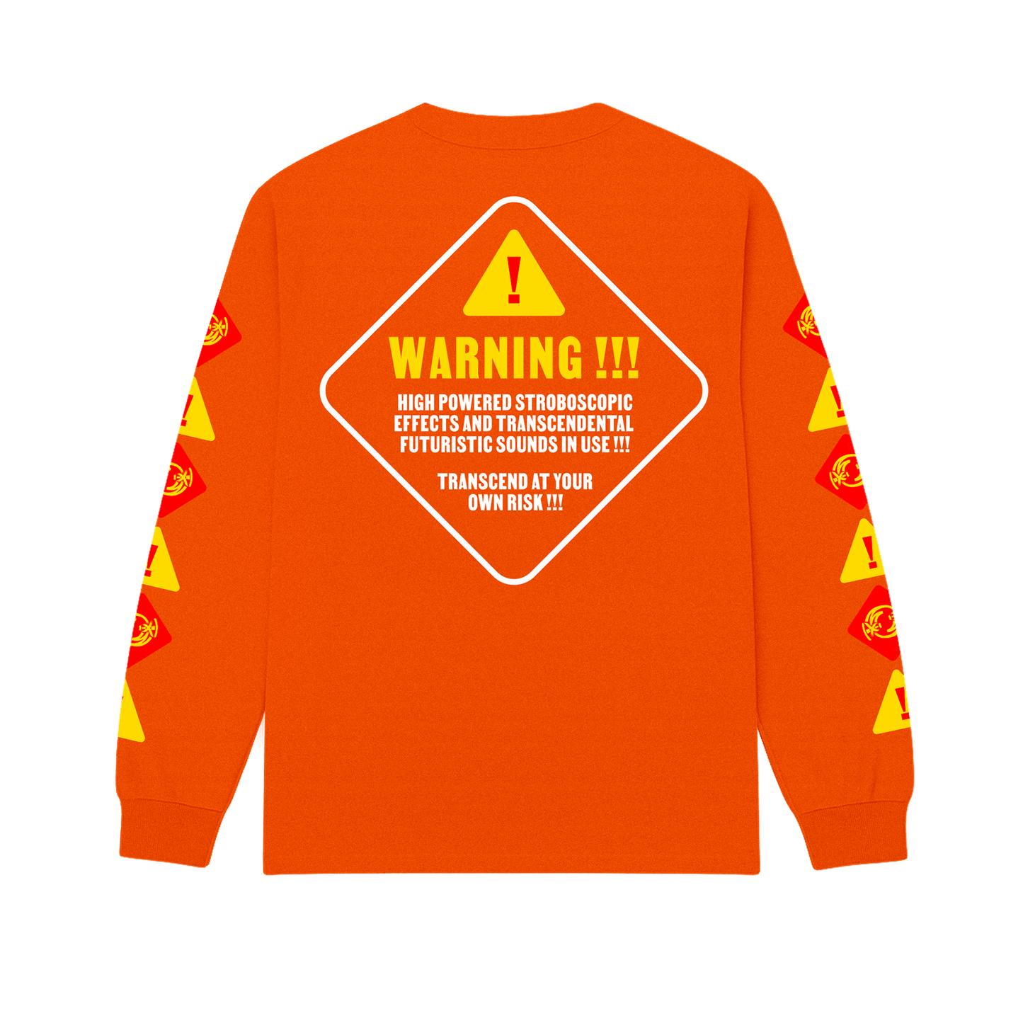 Warning!!! Long Sleeve - Orange