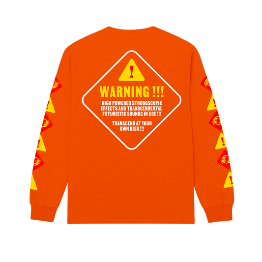 Warning!!! Long Sleeve - Orange