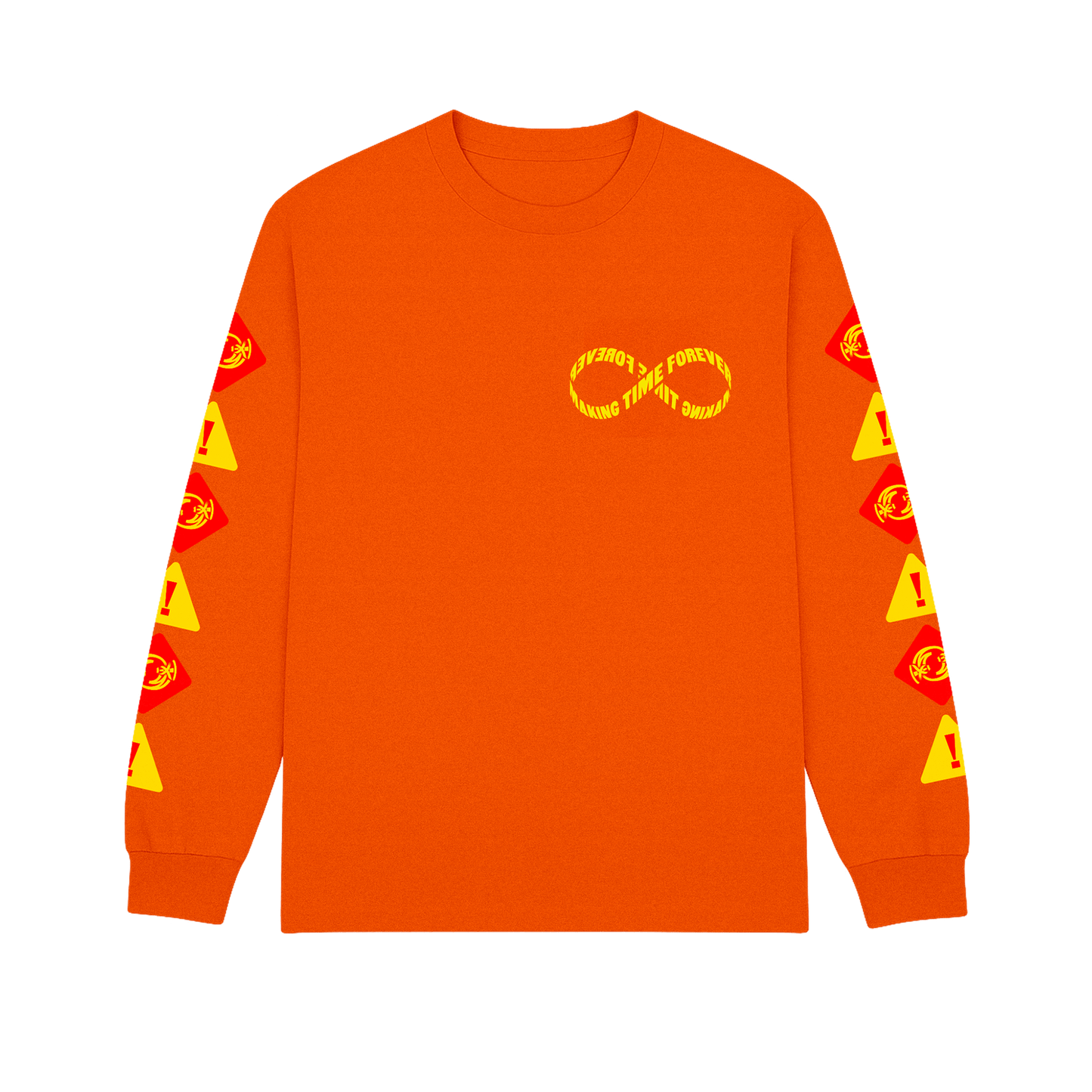 Warning!!! Long Sleeve - Orange