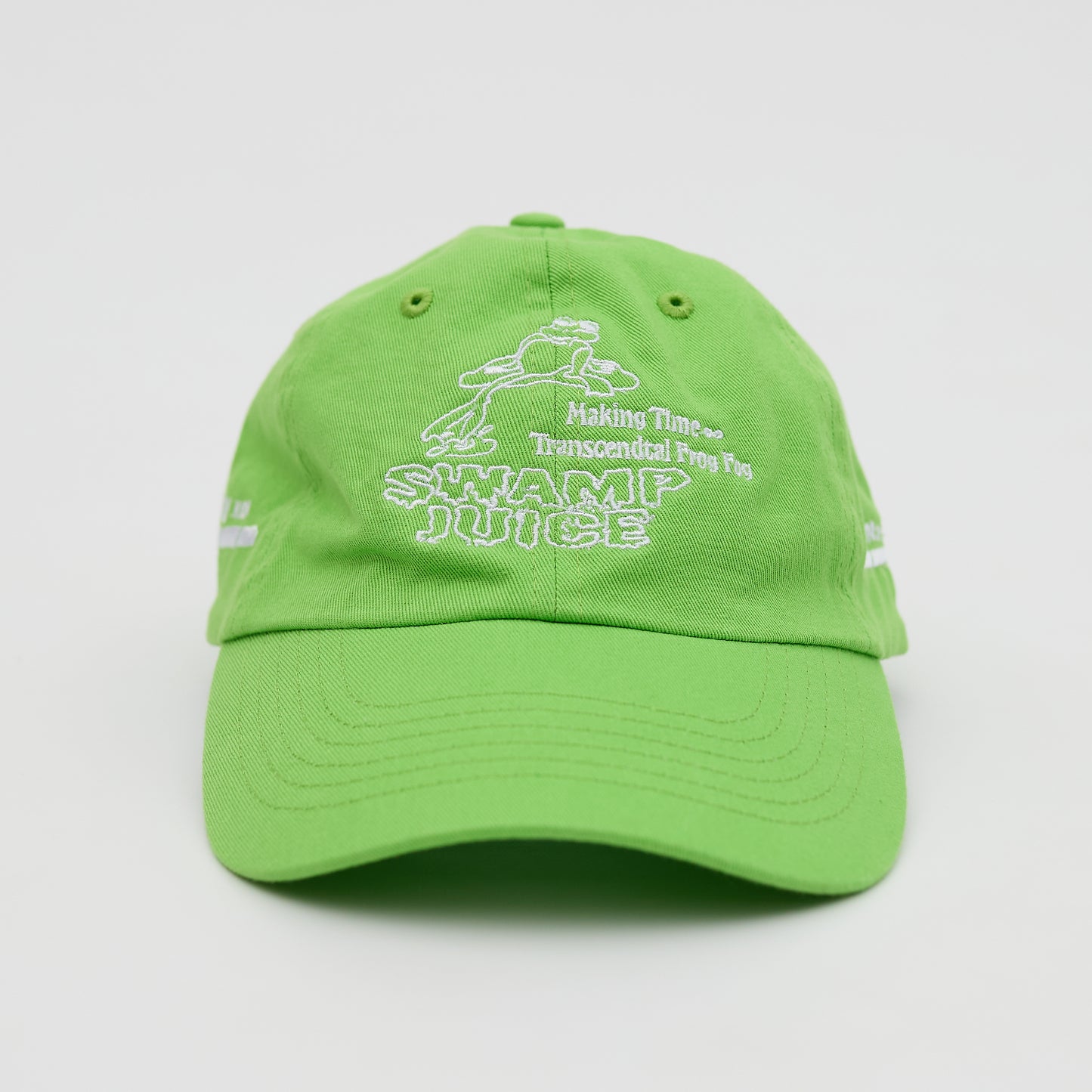 Making Time + All Caps Studio: Transcendental Frog Fog Cap (Lime Green)